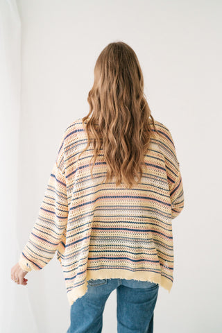 Sunwashed Stripe Lightweight Knit Sweater