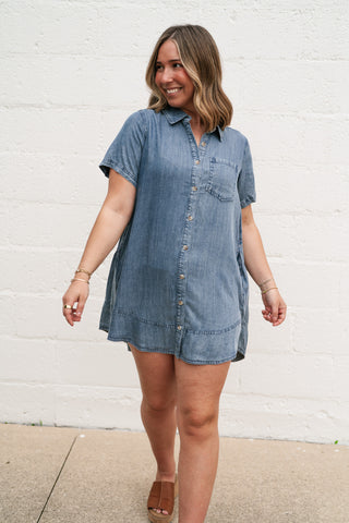 Core Classic Denim Mini Dress