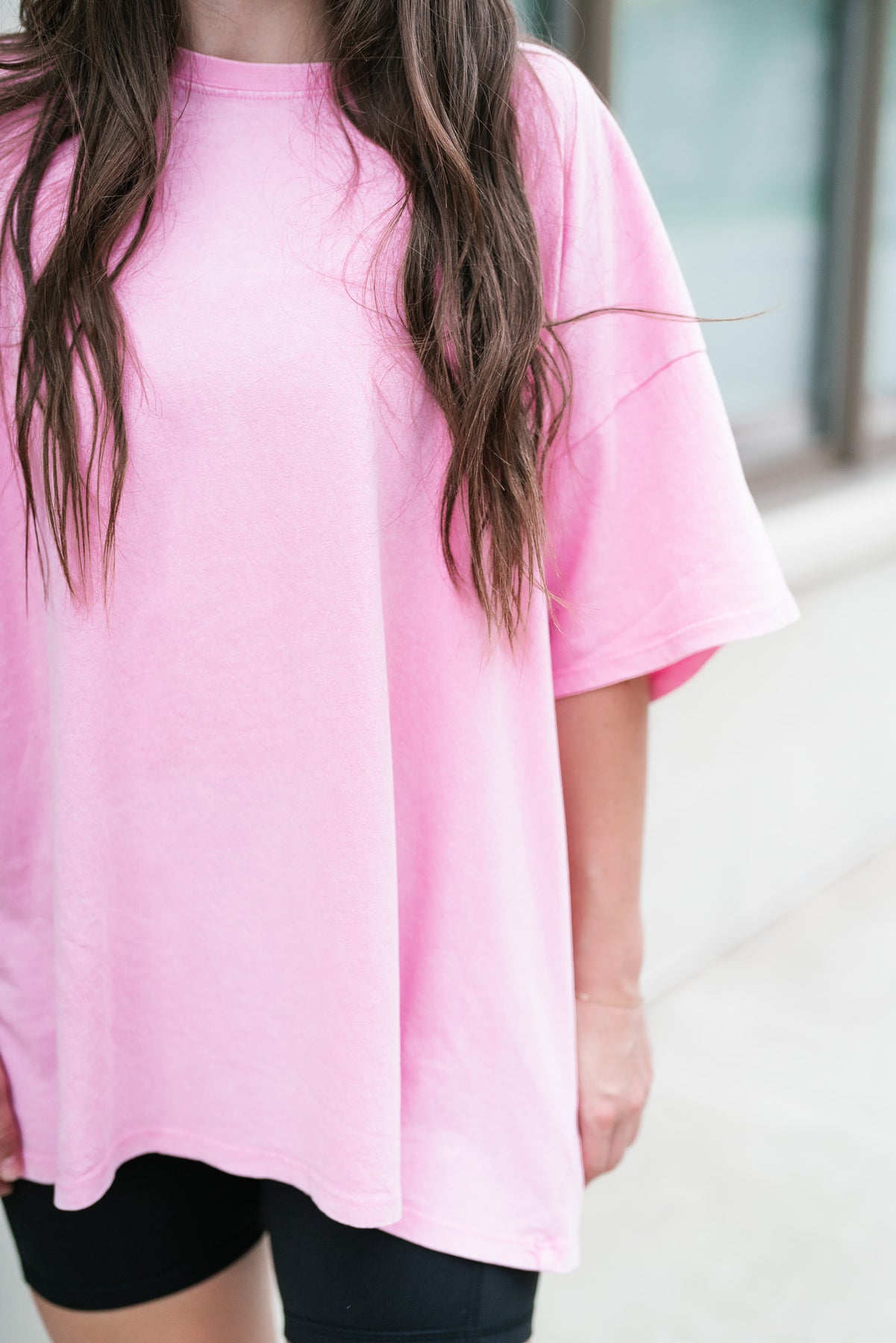 Lounge Around Mineral Wash Oversized Tee Pink Birch & Bell Boutique