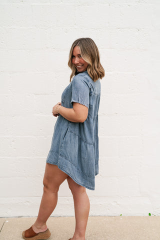 Core Classic Denim Mini Dress
