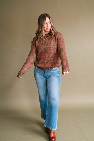 Golden Ridge Long Sleeve Knit Sweater