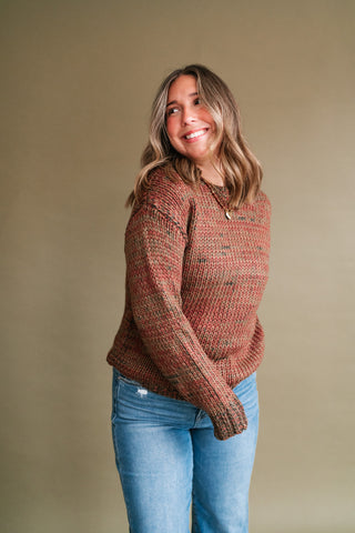 Golden Ridge Long Sleeve Knit Sweater