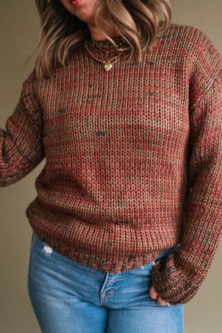 Golden Ridge Long Sleeve Knit Sweater