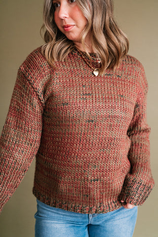 Golden Ridge Long Sleeve Knit Sweater