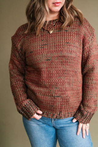 Golden Ridge Long Sleeve Knit Sweater