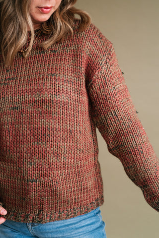 Golden Ridge Long Sleeve Knit Sweater