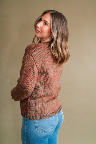 Golden Ridge Long Sleeve Knit Sweater