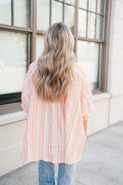 Coral Reef Striped Top