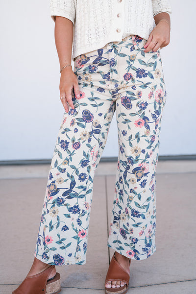 Urban Bloom Floral Wide Leg Bottom