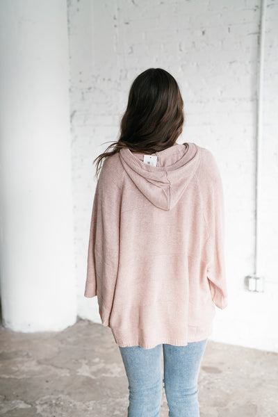 Act Natural Hooded Knit Top