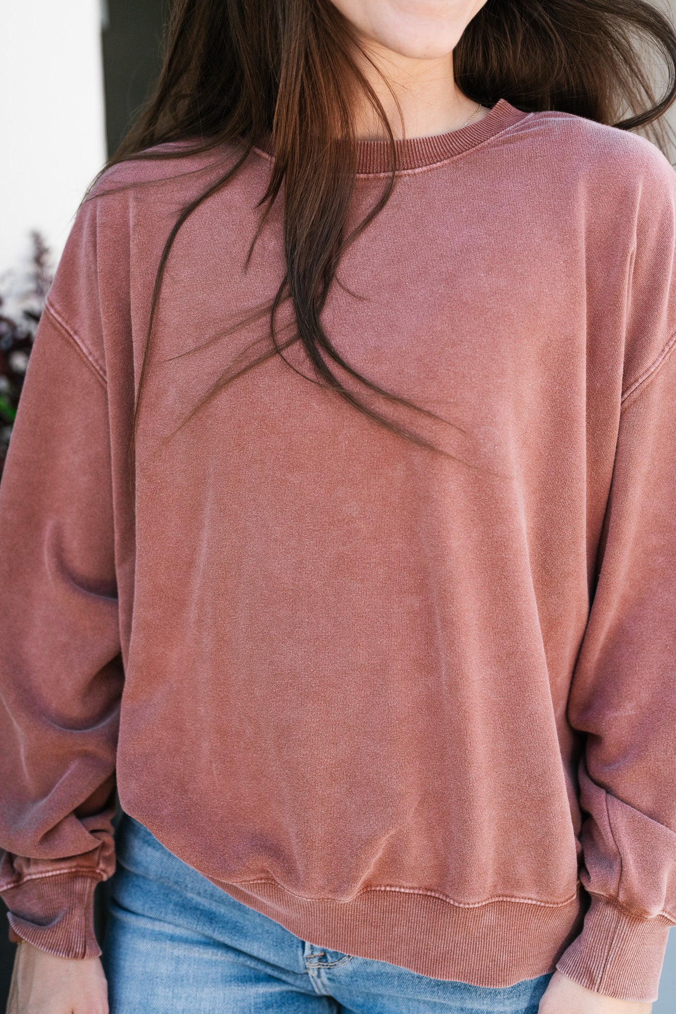 This Moment Mineral Wash Crewneck