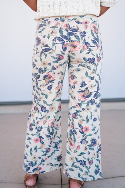 Urban Bloom Floral Wide Leg Bottom