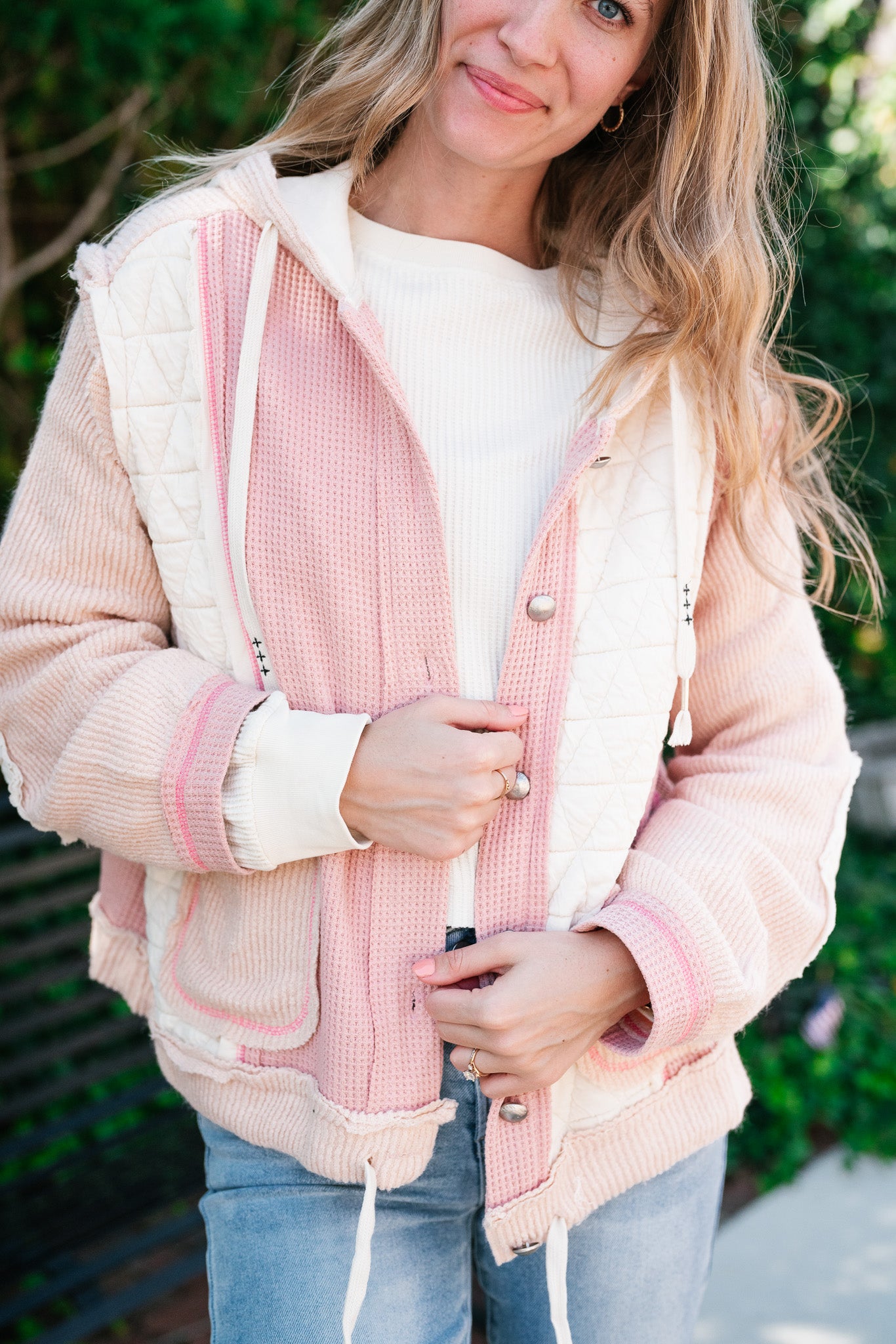 Blushing Rose Patchwork Long Sleeve