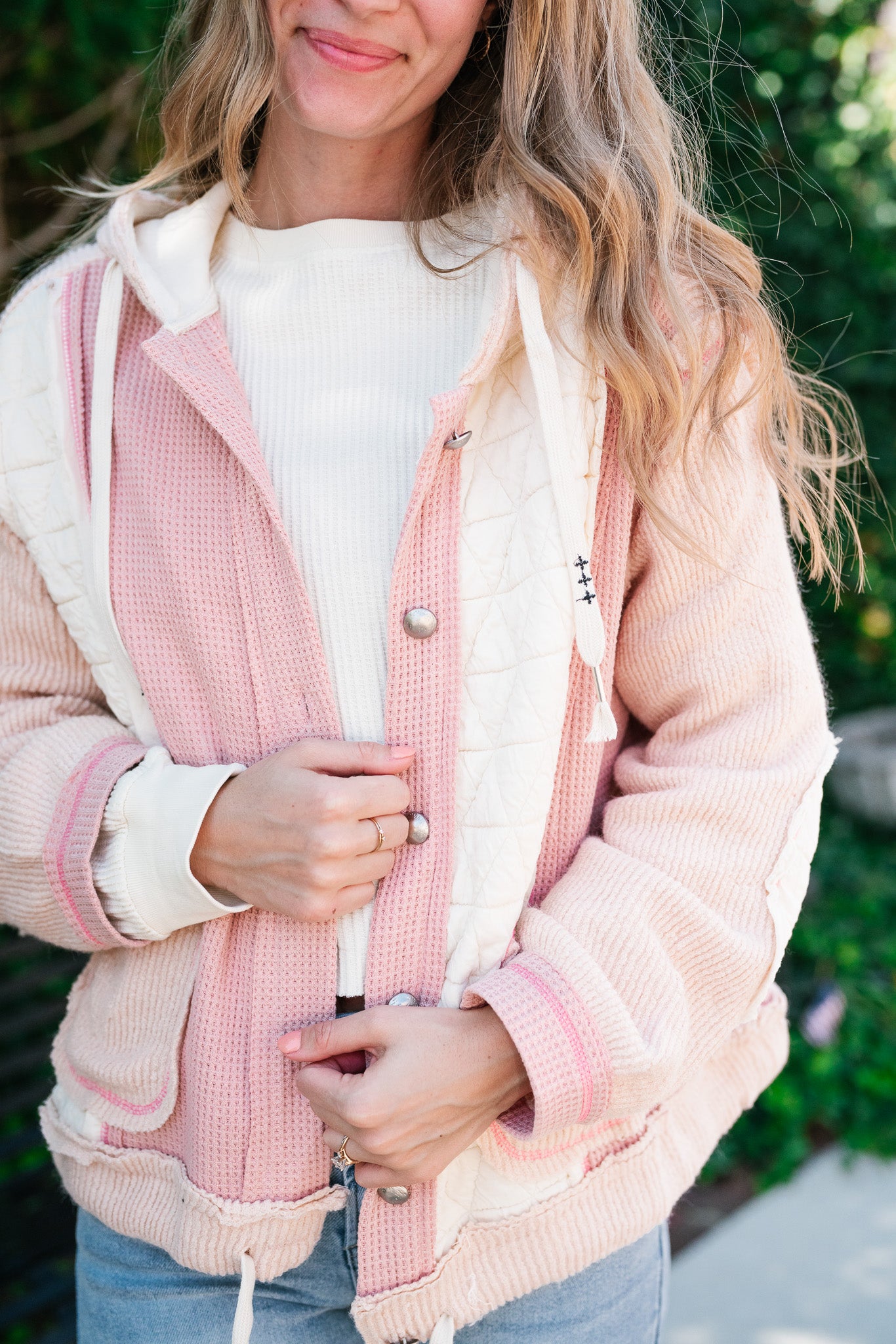 Blushing Rose Patchwork Long Sleeve