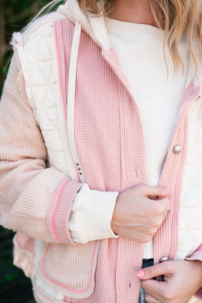 Blushing Rose Patchwork Long Sleeve