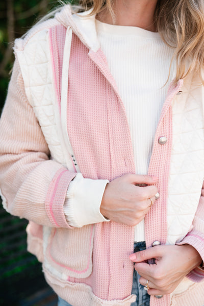 Blushing Rose Patchwork Long Sleeve