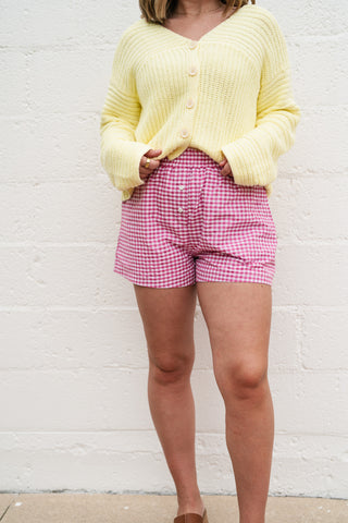 New Obsession Gingham Short