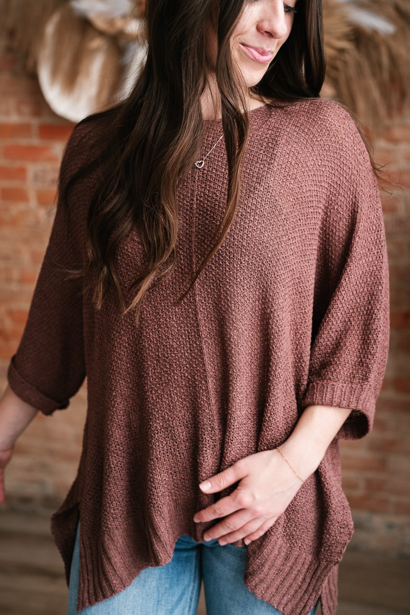 Espresso Relaxed Knit Sweater