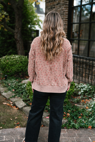 Floral Haven Waffle Knit Top
