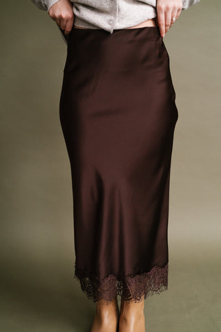 Forever Classic Lace Satin Skirt