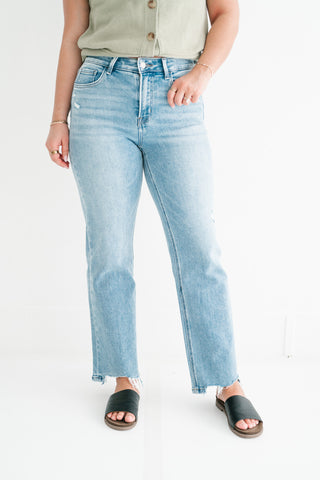 Lovervet Korie High Rise Slim Wide Leg Jean