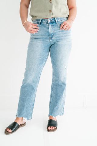 Lovervet Korie High Rise Slim Wide Leg Jean
