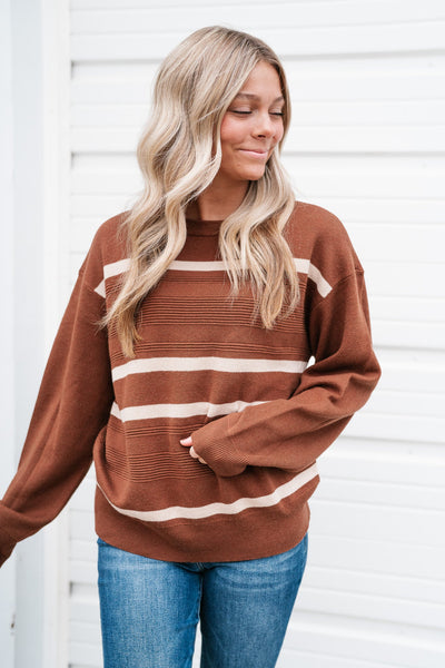 Cassidy Contrast Knit Sweater