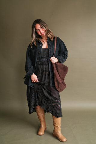 Free People Voile and Lace Midi Slip Dress