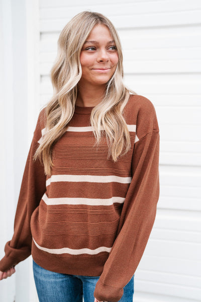 Cassidy Contrast Knit Sweater