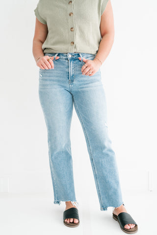 Lovervet Korie High Rise Slim Wide Leg Jean