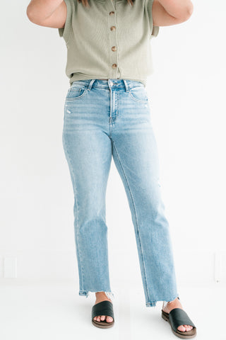 Lovervet Korie High Rise Slim Wide Leg Jean