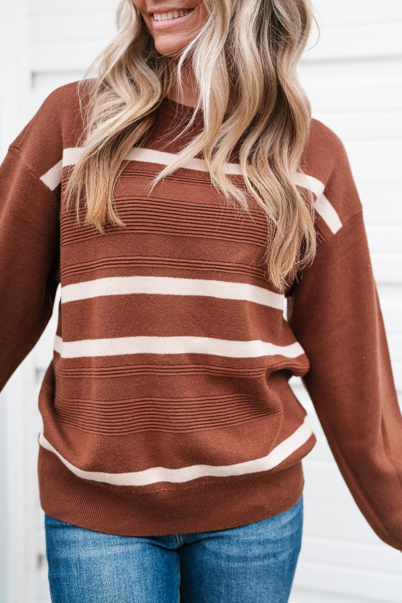 Cassidy Contrast Knit Sweater