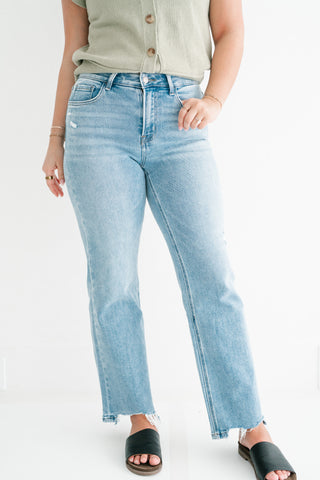 Lovervet Korie High Rise Slim Wide Leg Jean