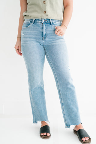 Lovervet Korie High Rise Slim Wide Leg Jean