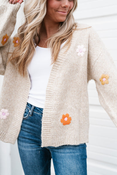 A Moment For Floral Cardigan