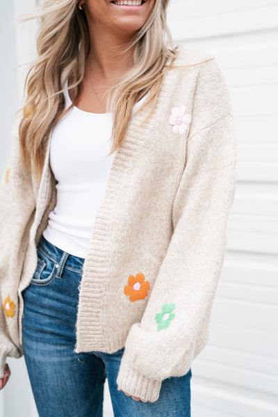 A Moment For Floral Cardigan