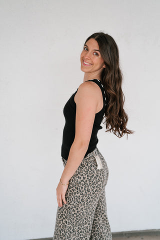 Tied In Love Ribbed Tank