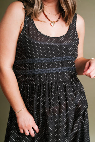 Free People Voile and Lace Midi Slip Dress