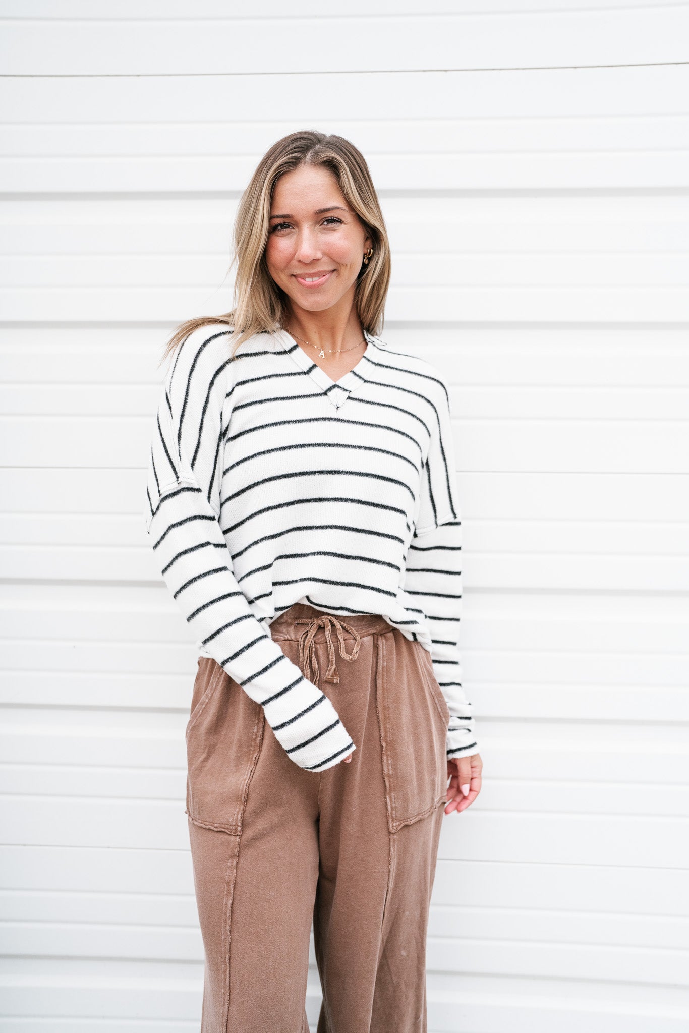 Don't Blink Striped Top