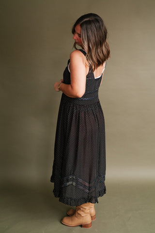 Free People Voile and Lace Midi Slip Dress