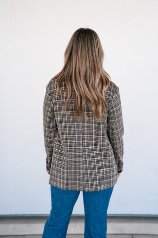 City Stroll Plaid Blazer