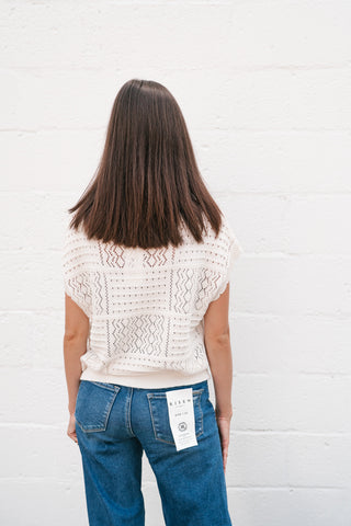 Casual Charm Knit Button Up Top