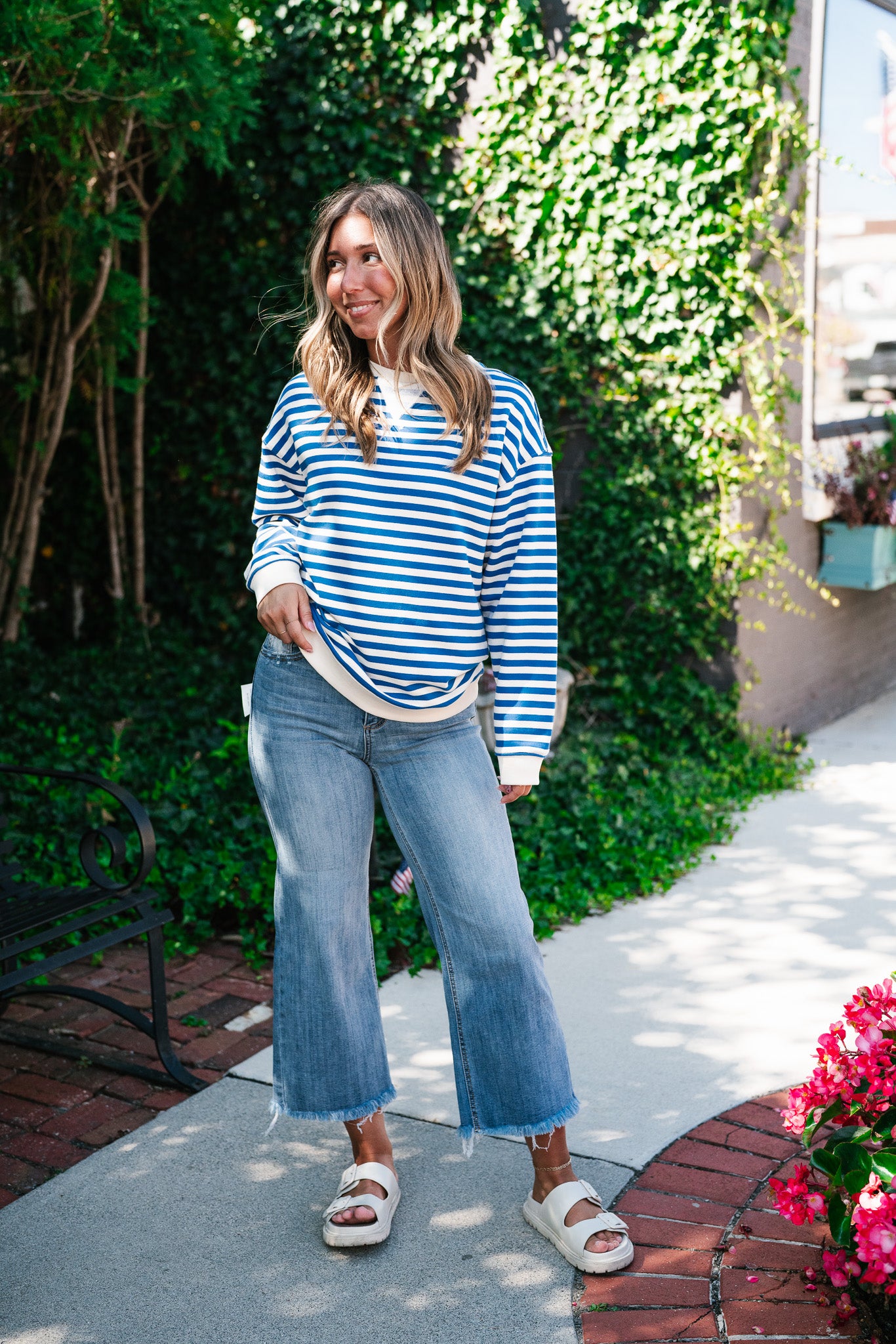 Blueberry Twist Long Sleeve Top