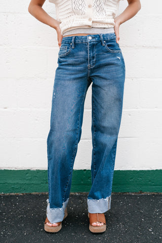 Risen Brielle High Rise Wide Leg Jean