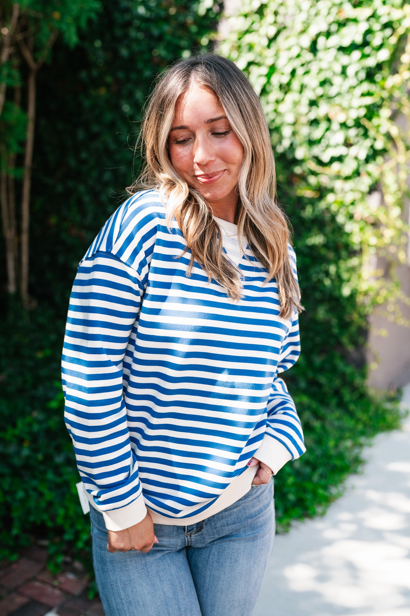 Blueberry Twist Long Sleeve Top