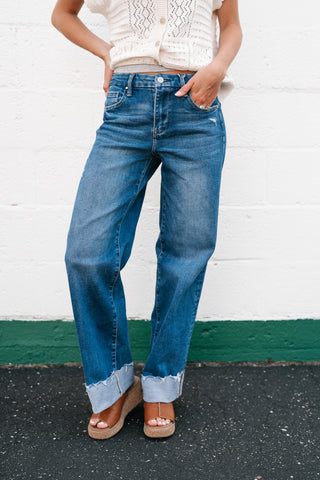 Risen Brielle High Rise Wide Leg Jean
