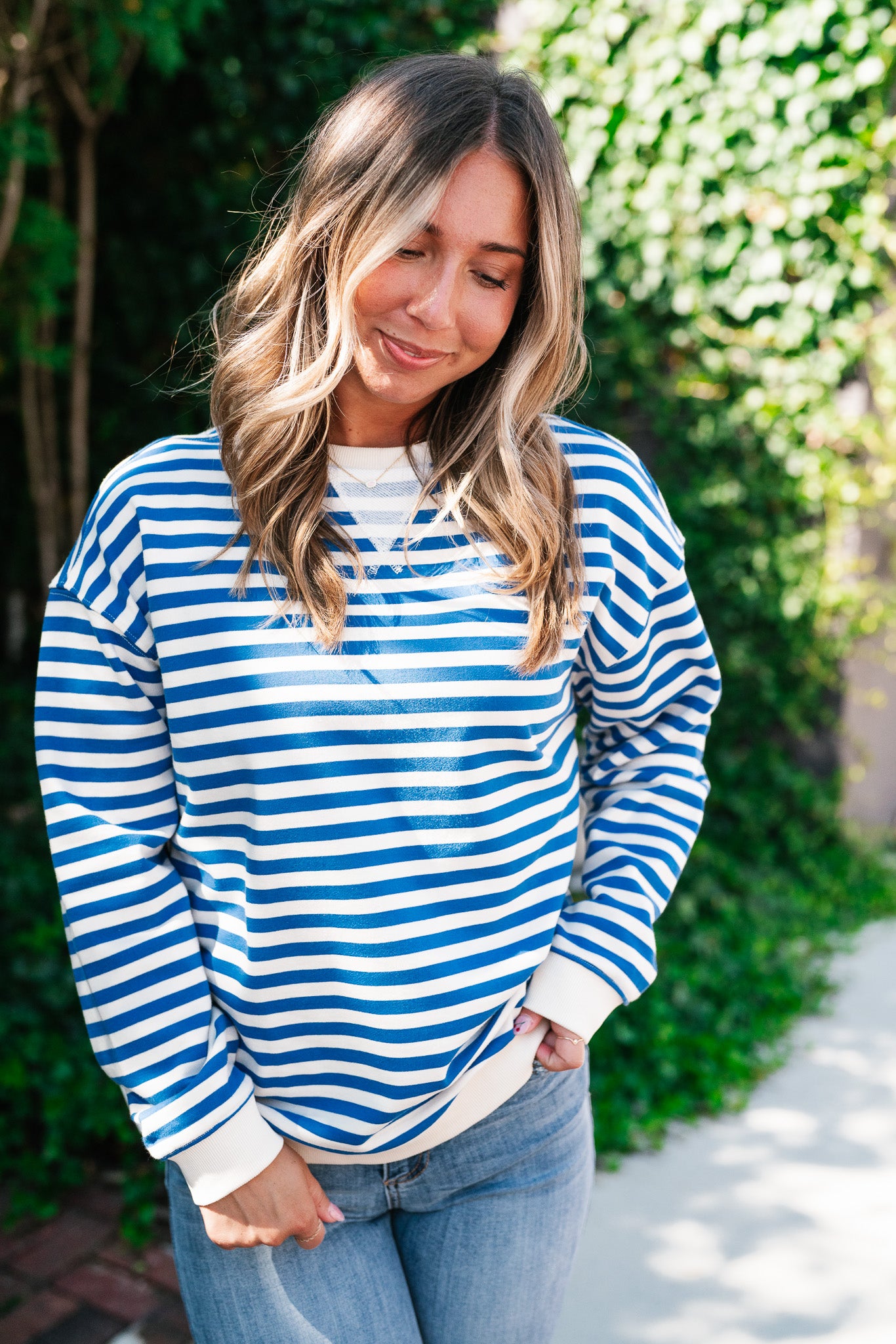 Blueberry Twist Long Sleeve Top