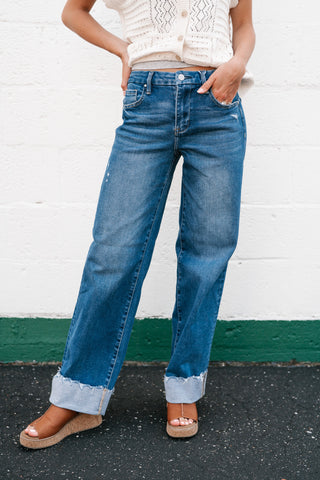Risen Brielle High Rise Wide Leg Jean