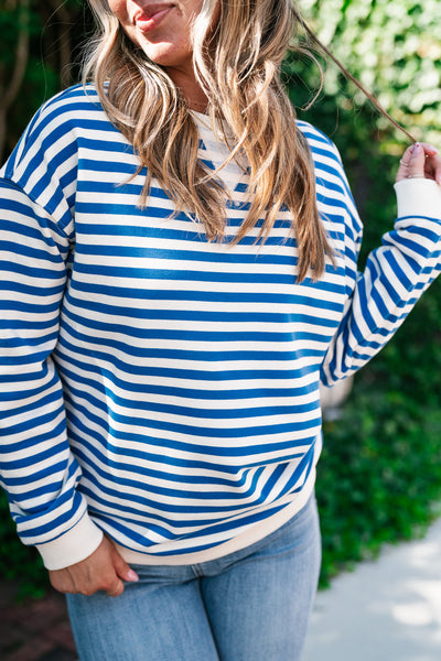 Blueberry Twist Long Sleeve Top