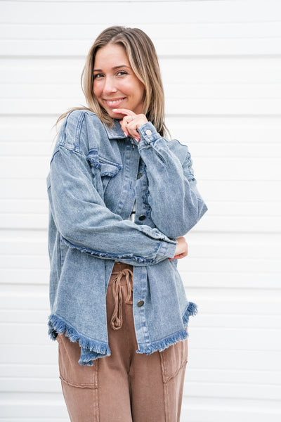Steph Frayed Edge Denim Jacket